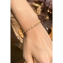 Spossy Silver Jewelry Küçük Taşlı Kalpli Bileklik
