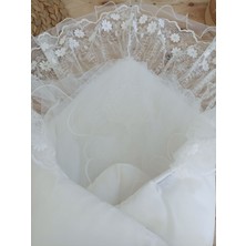 Akıllı Durak Yenidoğan Gelinlik Duvaklı Trilüks Kundak Bebek Battaniyesi