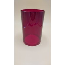 Loop Kördüğüm El Yapımı Kırmızı Silindir Vazo, Dekoratif Mumluk 12X18CM