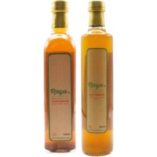 Raya Organik Organik Üzüm Sirkesi 500 ml ve Alıç Sirkesi 500 ml 2’li Set
