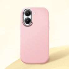 HONTINGA Poco X7 Pro ile Uyumlu Kılıfı Kamera Korumalı Düşüme Önleyici Basitlik Pembe Yumuşak Silikon Telefon Kılıfı K4-0000