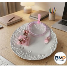 BMP GLOBAL Pembe Kiraz ve Kız Temalı Şık Telefon Kablosu Koruyucu Seti 🖤💖 (18W/20W)