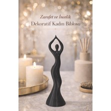 Flow Home Dekoratif Siyah Dans Eden Kadın Modern Heykel Biblo Salon Masa Üstü Süsü Raf Dekoru Ev Dekorasyonu