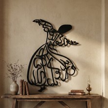 Metla Metal Semazen Modern Tasarım Metal Duvar Tablosu Salon Ofis Tasavvuf Mevlana Hediye