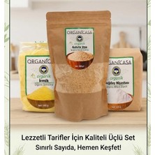 3lü Set Organicasa Organik Buğday Irmik 500 gr + Organicasa Organik Buğday Nişastası 500 gr + Organicasa Organik Galeta Unu 500 gr