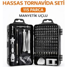 Ser 115 Parça Manyetik Uçlu Hassas Tornavida Seti