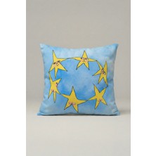 Viki Concept Yıldız Figürlü Dekoratif Kırlent Kılıfı 089 – Modern Illüstratif Tasarım 45X45 cm