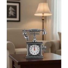 Balcali Nostaljik Telefon Tasarımlı Masa Saati Yüksek Sesli Alarm - DE0024-5KCJO3
