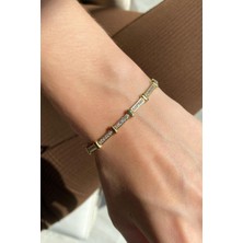 Spossy Silver Jewelry Taşlı Tasarım Bileklik