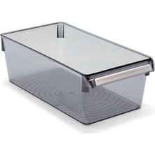 Storemax NO35 Primanova M-E27-10-25 Düzenleyici Raf, Dikdörtgen, 290X150X100 Mm, Şeffaf Siyah