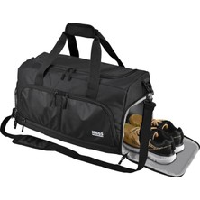 Storemax NO35 Haegs Spor Çantası, 10 Cepli, Ayakkabı Bölmeli, Su Geçirmez Islak Eşya Keseli, Organizer Tasarımlı Dayanıklı Bay Bayan Seyahat Çantası, Gym, Fitness Çantası - Siyah