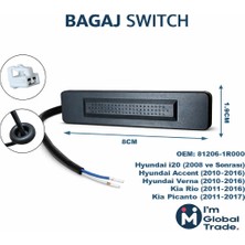 Im Global Hyundai I20 2008-2023 Kia Rio 2011-16 Hyundai Accent 2010-16 Bagaj Açma Düğmesi 81260-1R000
