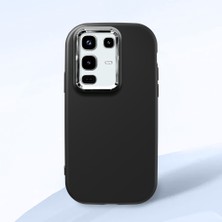 HONTINGA Infinix Note 50 Pro ile Uyumlu Kılıfı Kamera Korumalı Düşüme Önleyici Basitlik Siyah Yumuşak Silikon Telefon Kılıfı K4-0000