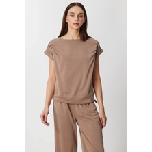 On Fashion Bluz Kolları Dikişli