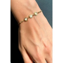 Spossy Silver Jewelry Sedef Taşlı Zarif Tasarım Bileklik