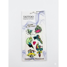 İğne İzi Fosforlu Karanlıkta Parlayan  Yapıştırma Geçici Dövme