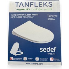 Tanflex Sedef Klozet Kapağı Yavaş Kapanan