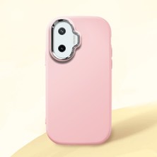 HONTINGA Xiaomi Poco F7 ile Uyumlu Kılıfı Kamera Korumalı Düşüme Önleyici Basitlik Pembe Yumuşak Silikon Telefon Kılıfı K4-0000