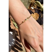 Spossy Silver Jewelry 3 Zincirli Yıldız Bileklik