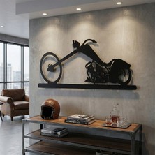 Metla Metal Custom Chopper Modern Tasarım Metal Duvar Tablosu Salon Ofis Erkek Hediye Garaj