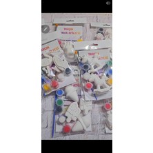 Tarçın Boyama Atölyesi Taş Boyama Seti Askılı Karma 10 Adet Obje 10 Adet Fırça 10 Adet Boya