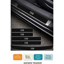 Kocamın Tasarımı Hyundai I30 Karbon Folyo Kapı Eşiği Koruyucu – Çizilmelere Karşı 5 Parça Renkli Baskılı Set