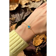 Spossy Silver Jewelry 3lü Opal Taşlı Kaplumbağa Bileklik