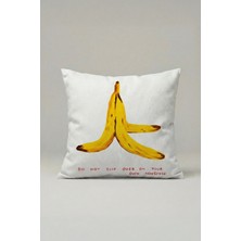 Viki Concept Pop Art Muz Kırlent Kılıfı 002 – Avangard 45X45 cm Dekoratif Yastık Kılıfı
