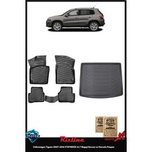 Rizline Volkswagen Tiguan 2007-2016 Stepnesiz Alt Bagaj Havuzu ve Havuzlu Paspas