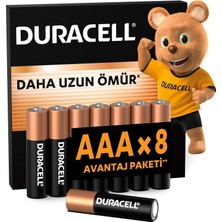 Storemax NO35 Duracell Aaa Alkalim Ince Pil (8’li Paket) 1,5 V LR03/MN2400