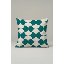 Viki Concept Geometrik Yarım Daire Desenli Kırlent Kılıfı 010 – Iskandinav 45X45 cm Dekoratif Yastık Kılıfı