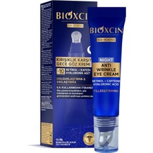 Storemax NO35 Bioxcin Age Reverse Gece Göz Kremi 15 ml – Retinol, Kolajen, Hyaluronik Asit ve Bitkisel Kompleks Içerikli – Kırışıklık Karşıtı ve Aydınlatıcı Etki