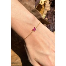 Spossy Silver Jewelry Minimal Kelebek Bileklik