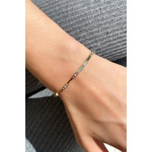 Spossy Silver Jewelry Baget Taşlı Bileklik