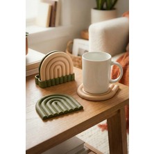 Puffin Design Rainbow 4'lü Bardak Altlık Seti