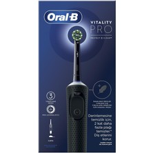 Storemax NO35 Oral-B Şarjlı/elektrikli Diş Fırçası Vitality Pro Siyah Koruma ve Temizlik
