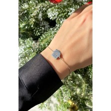 Spossy Silver Jewelry Yılbaşı Temalı Ev Figürlü Bileklik