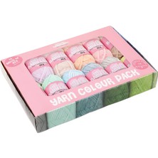 Tuva Hello Soft Chenille 12'li Iplik Seti Pastel