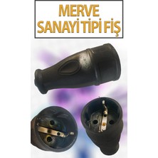 Merve Sanayi Tip Toptaklı Kauçuk Dişi Fiş