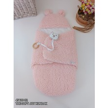 Akıllı Durak Yenidoğan Kulaklı Şapkalı Açılır Kucaklı Cırt Kapamalı Bebek Battaniyesi Kundak