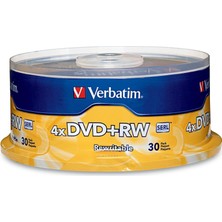 Storemax NO35 Verbatim DVD + Rw Disk, 4.7 Gb, 4 X, Spindle, 30/paket