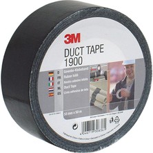 Storemax NO35 3m Dokuma Yapışkan Bant 1900, Kanal, Güçlü Panzer Bant, Onarım Bandı, 50 mm x 50 M, Siyah (Tekli Paket)