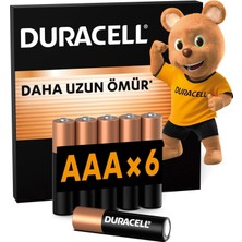 Storemax NO35 Duracell Aaa Alkalin Ince Kalem Pil (6'lı Paket) 1,5 V LR03/MN2400