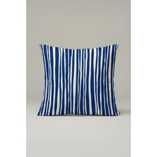 Viki Concept Marine Stripe Kırlent Kılıfı 049 – Mavi Çizgili Modern 45X45 cm Dekoratif Yastık Kılıfı
