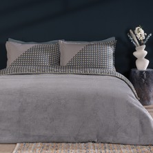 Puffy Merta Çift Kişilik Nevresim Takımı - Gri