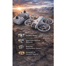 FaroxTech Gelişmiş Görüntü Aktarımlı Kompakt Drone - Fırçasız (Brushless) Motorlu Hava Fotoğrafçılığı Seti