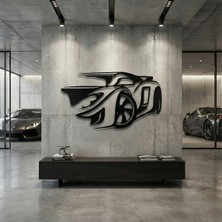 Metla Metal Dinamik Spor Araba Modern Metal Duvar Tablosu Salon Ofis Garaj Erkek Hediye