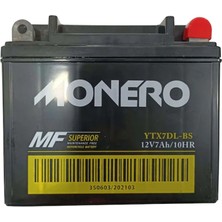 Monero Yamaha x Max 250 2011 Model Uyumlu 12V 7A (YTX7DL-BS) Dik Akü