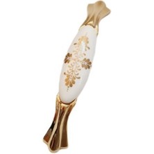 Guisti Italyan Guısti Altın 128 mm Porselen Kulp - 4 Adet