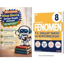 Fenomen Yayıncılık Fenomen 8. Sınıf Inkılap Soru Bankası + 199 Tl Seviye Tespit ve Kitap Öneri Asistanı Hediye (Yeni Baskı)